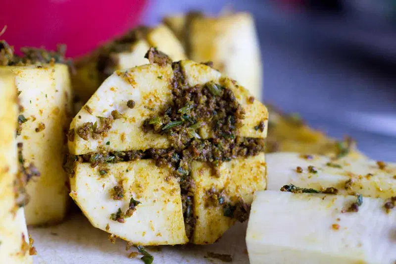 Undhiyu (Mixed Vegetable and Dumpling Casserole)