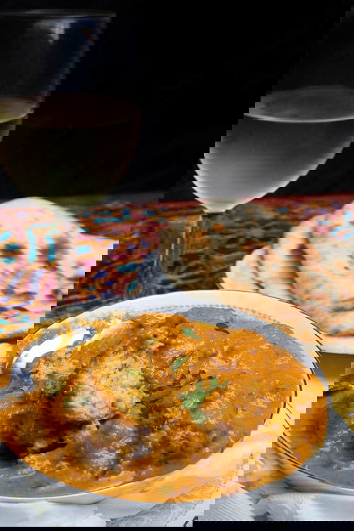 Cabbage Kofta with Tomato Gravy