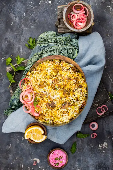 Mushroom Biryani