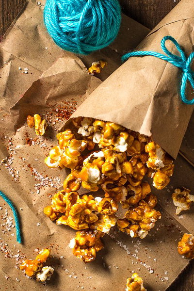 Chili Caramel Popcorn
