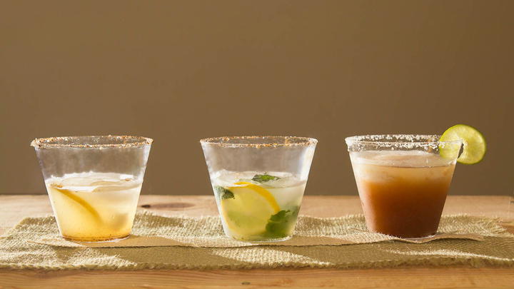 Lemon-Cumin Margarita, Mint-Lemon Cumin Margarita, Ginger Tamarind Margarita