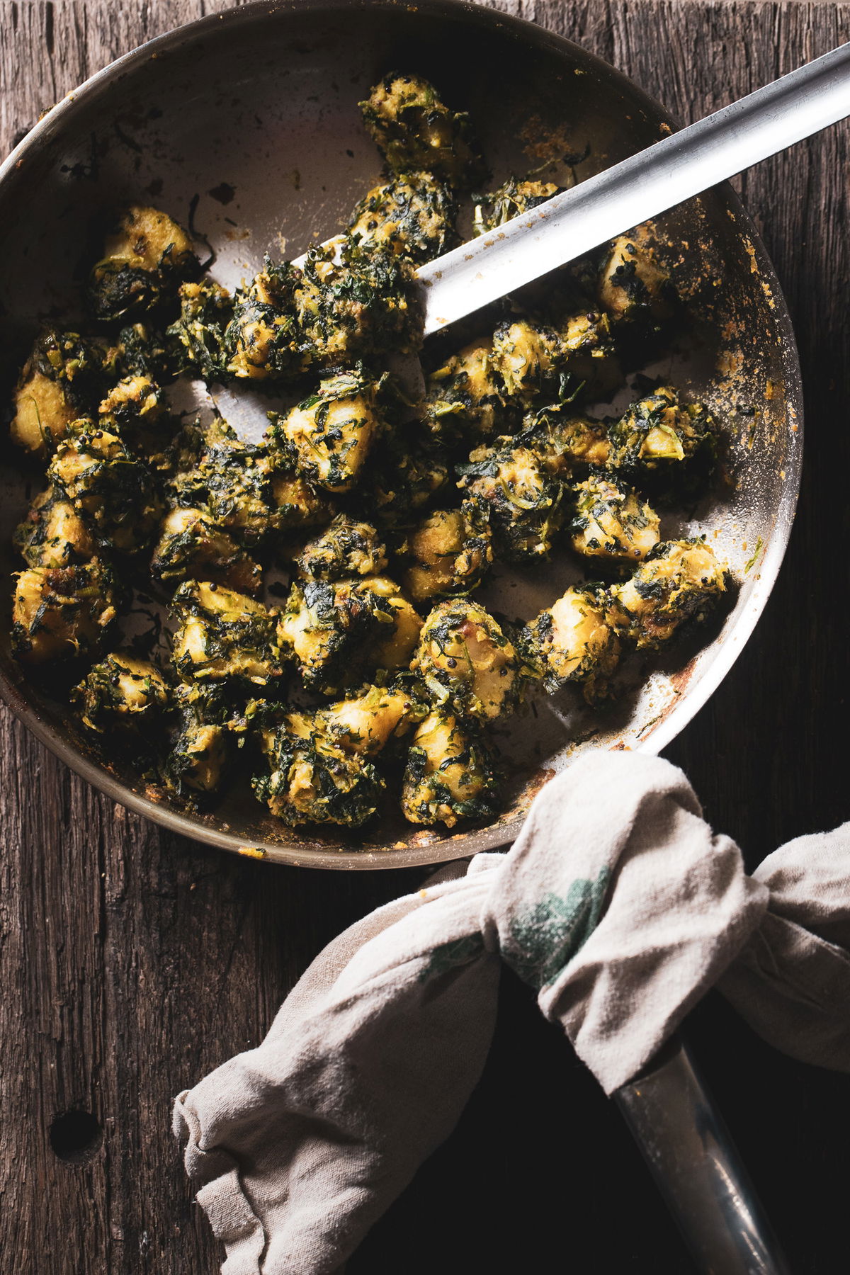 Shakkariya Methi nu Shaak (Sweet Potato and Fenugreek Sauté)