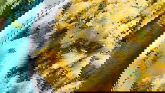 Fenugreek sweet potato shaak