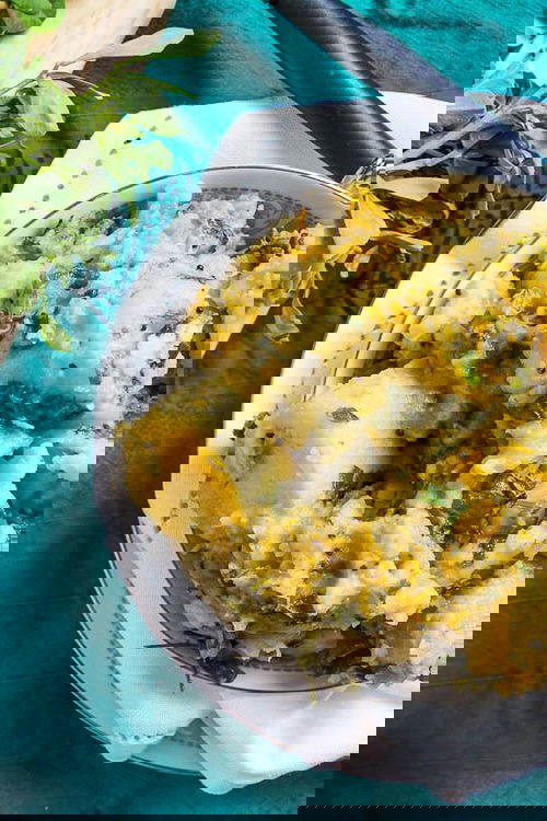 Shakariya Methi nu Shaak (Sweet Potato and Fenugreek Sauté)