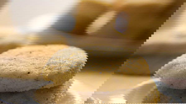 Cardamom Semolina Shortbread Cookies