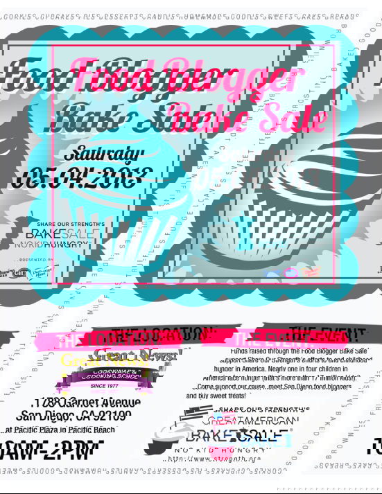 San Diego Food Bloggers Bake Sale - 2013