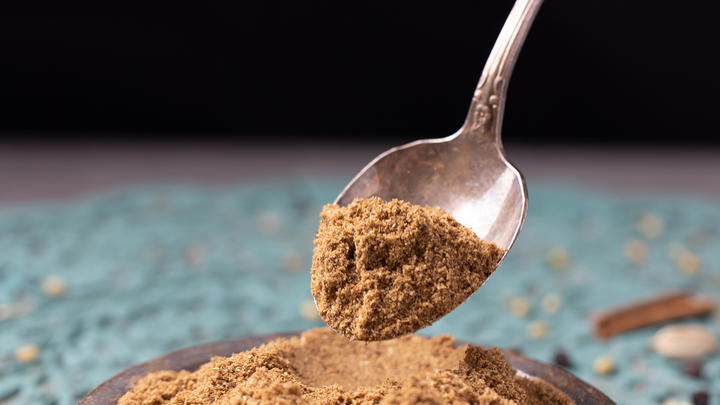 Spooning out some garam masala