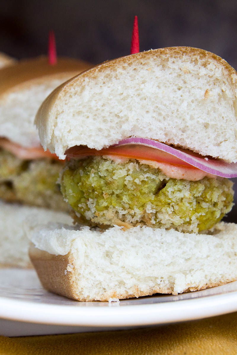 Curried Potato Sliders (Homage to McAloo Tikki Burgers)