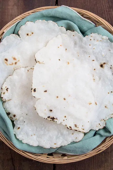 Gluten Free Rice Flour Flatbread (Rice Flour Rotli) Recipe at Indiaphile.info