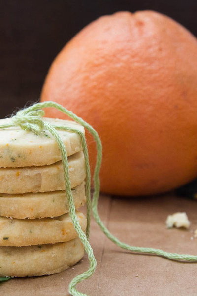 Citrus and Curry Leaf Shortbread Cookies