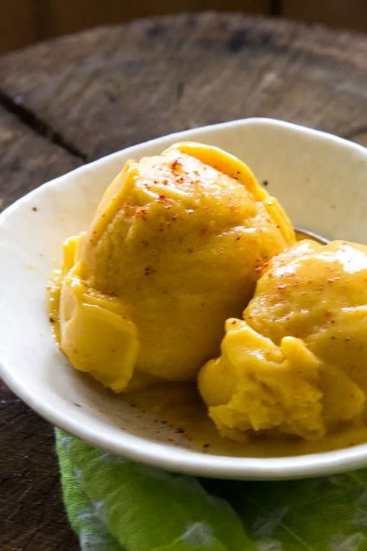 Mango sorbet