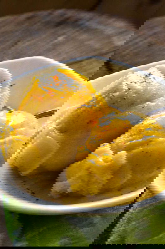 Five Minute Mango Chili Sorbet