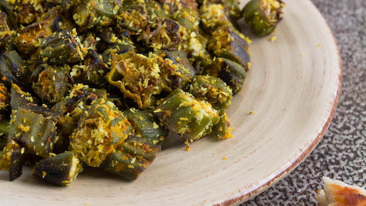 Stir Fried Okra With Coconut