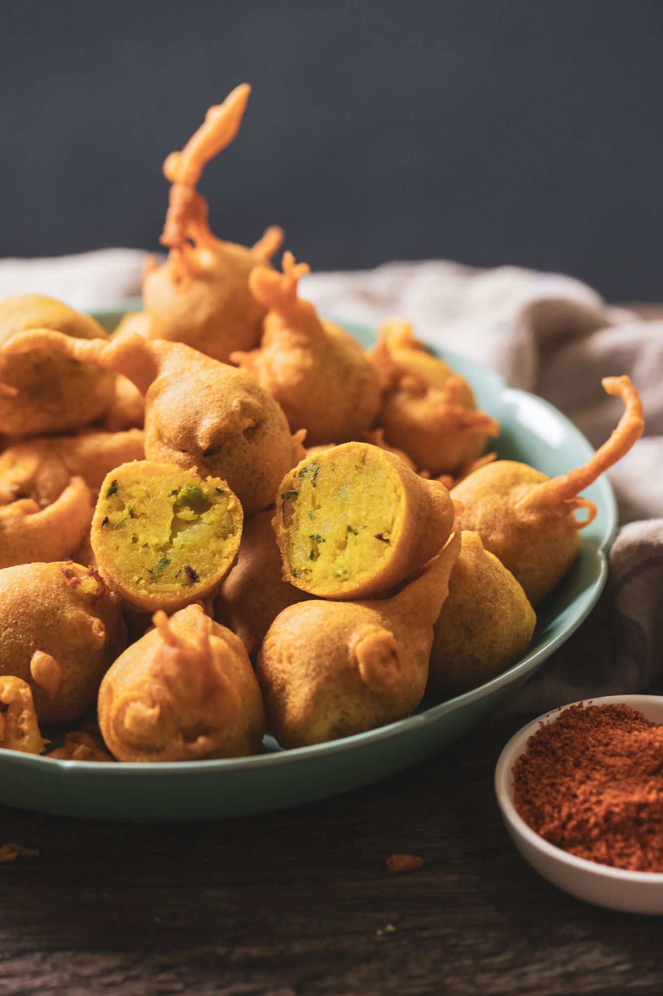 A plate of batata vada