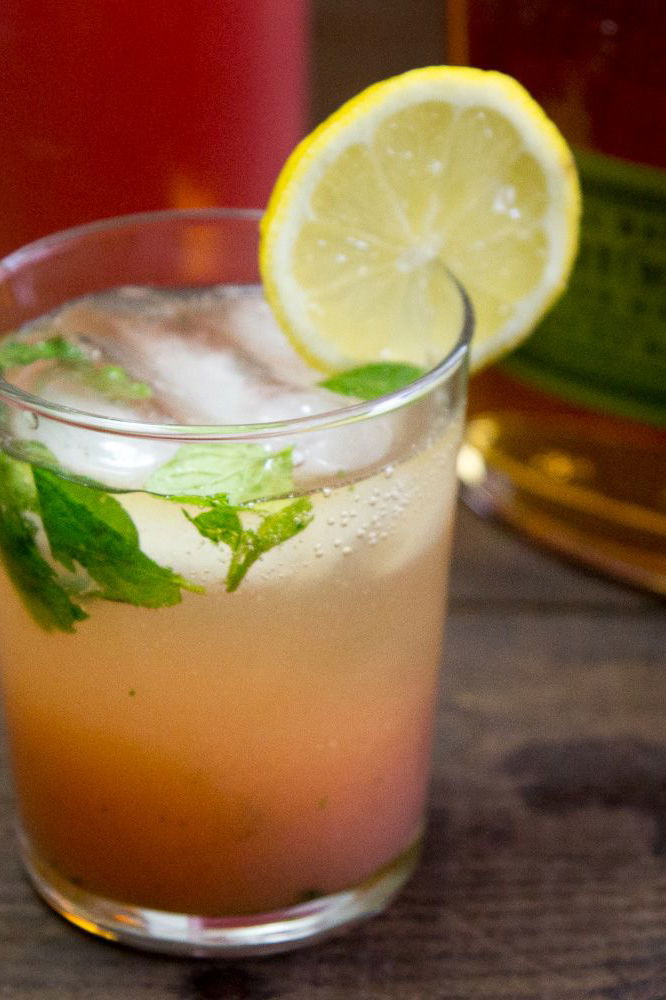 Guava, Mint and Rye Whiskey Cocktail