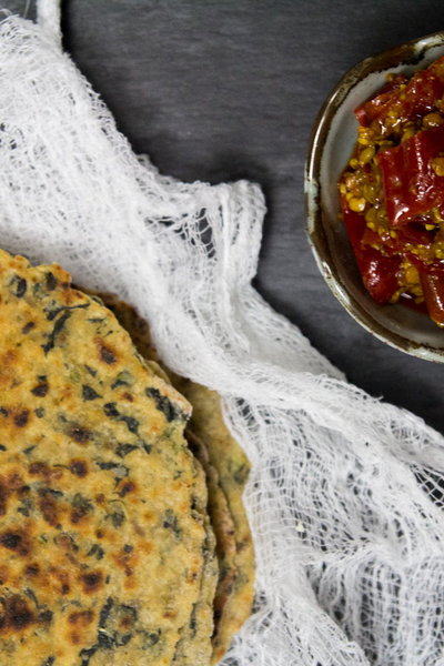 Kale Quinoa Paratha