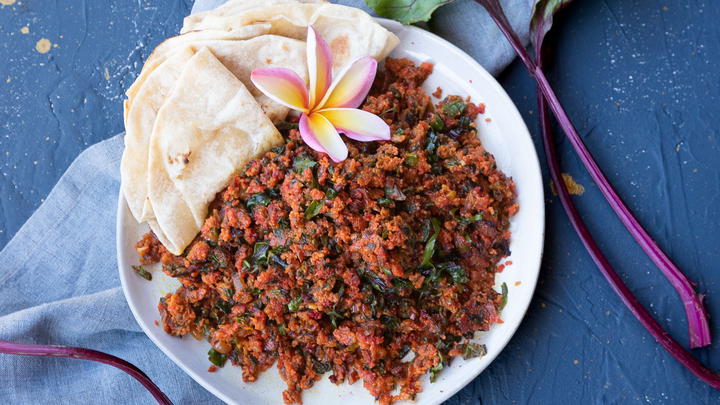 Beet greens indian curry