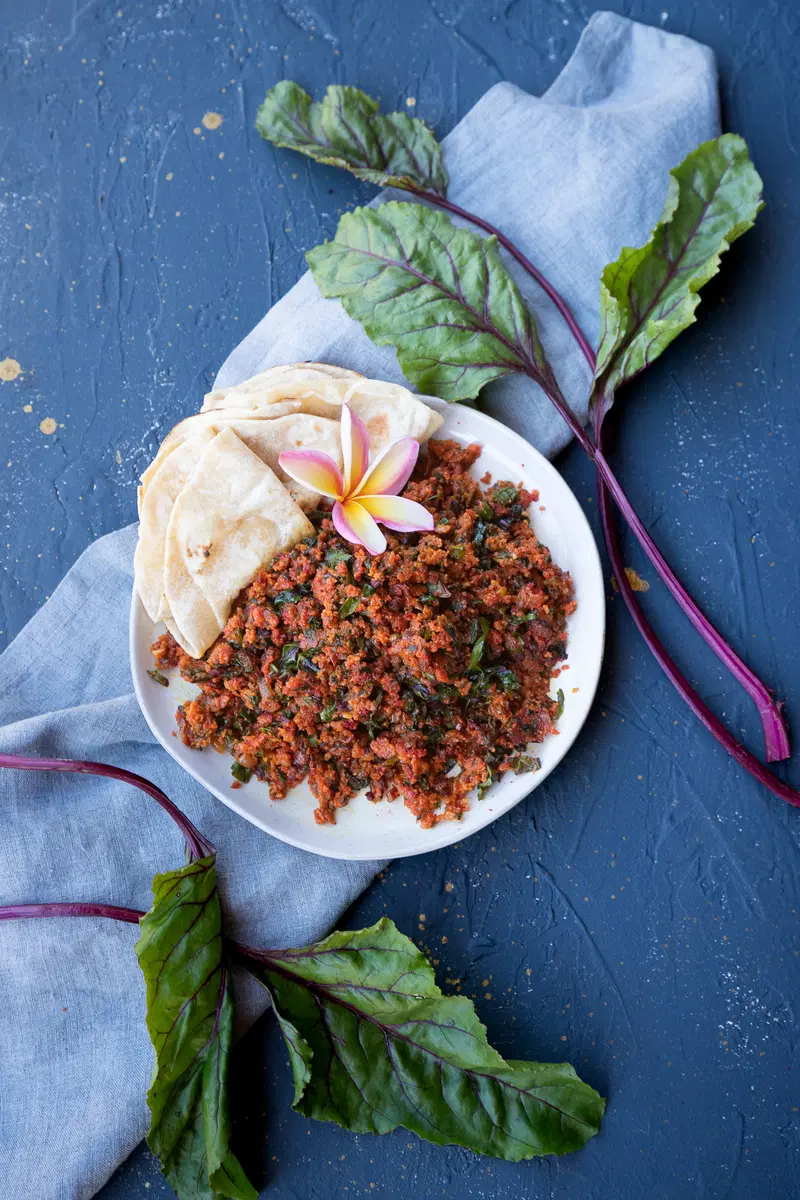 Beet greens indian curry