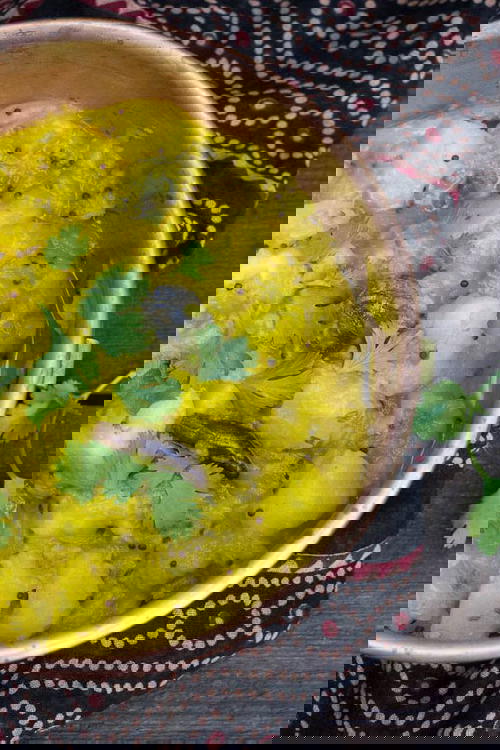 Pressure Cooker Potato Shaak