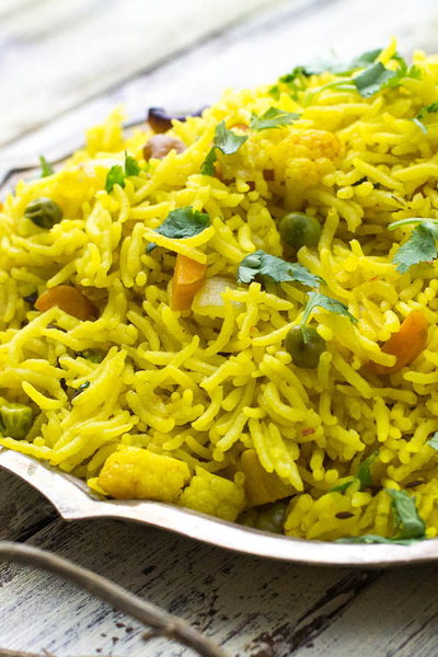 Vegetable Pulao (Indian Rice Pilaf)