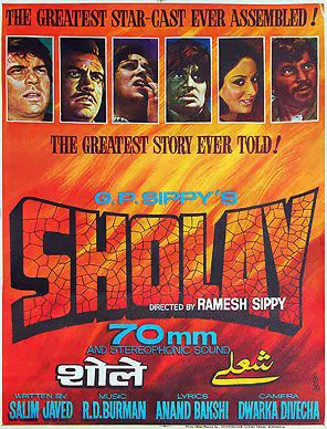 Sholay Movie Poster