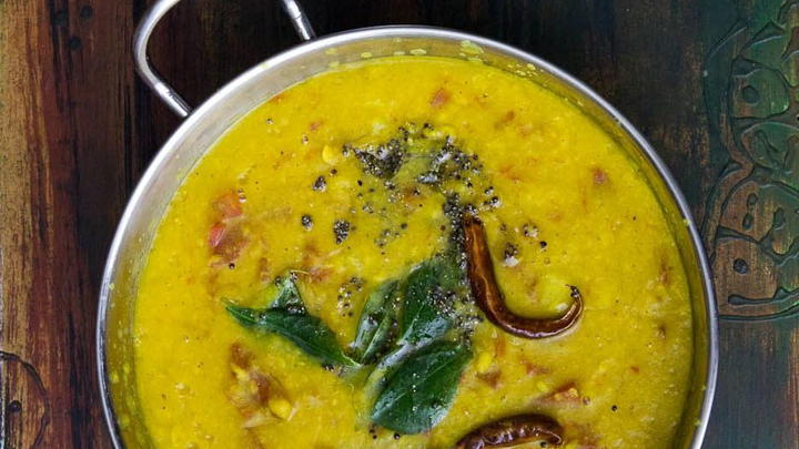 Spicy Lentil Broth with Pineapple