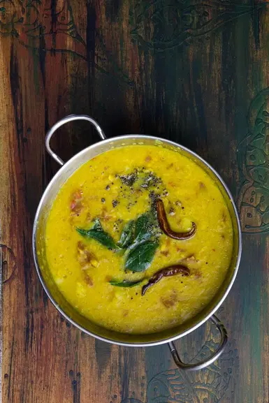 Spicy Lentil Broth with Pineapple