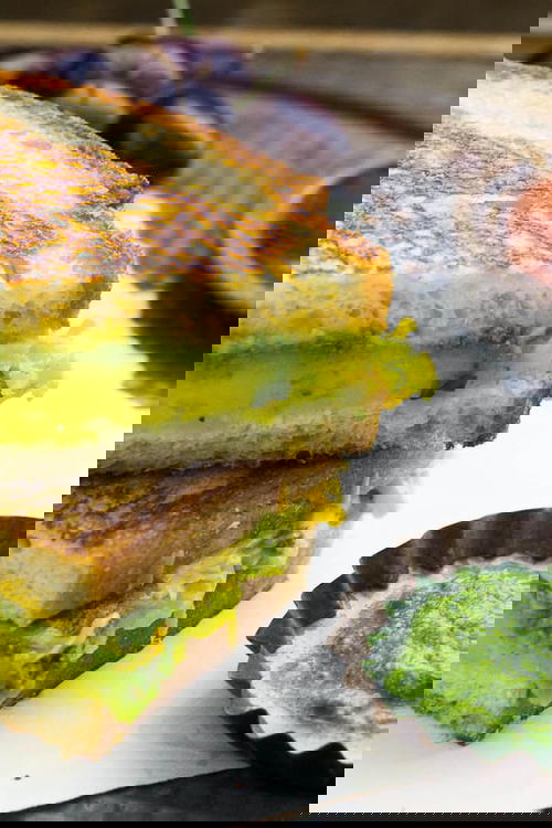 Masala Cheese Toast Sandwich