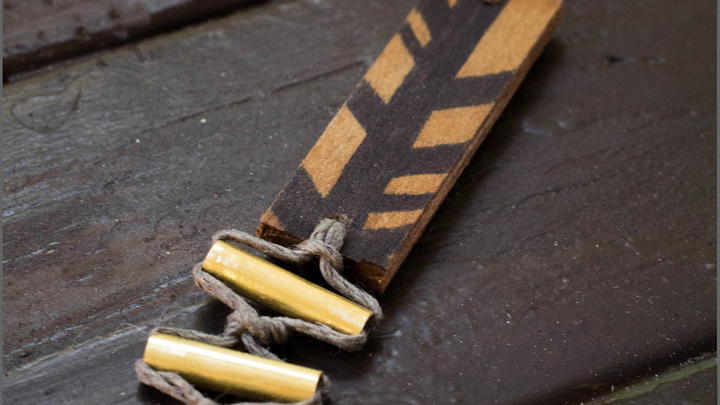 A rakhi bracelet Puja made for her brother