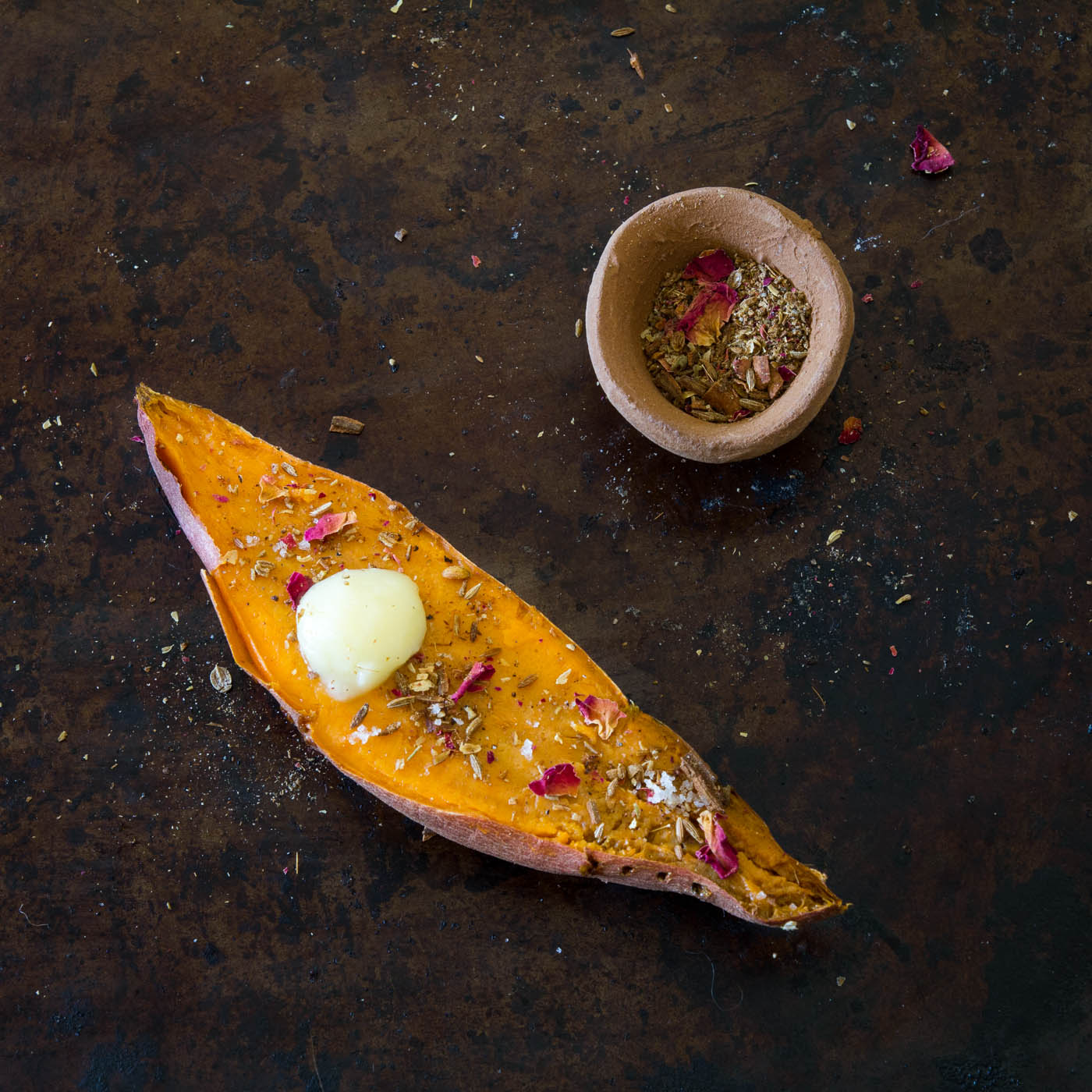 Indian Spiced Roasted Sweet Potatoes