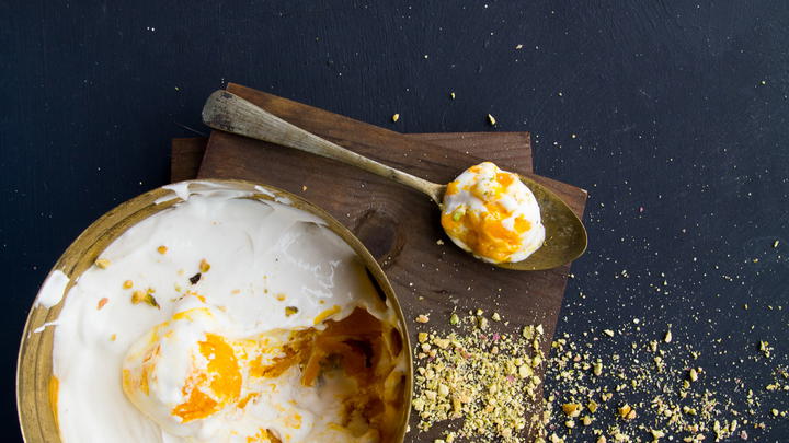 Mango Swirl Ice Cream