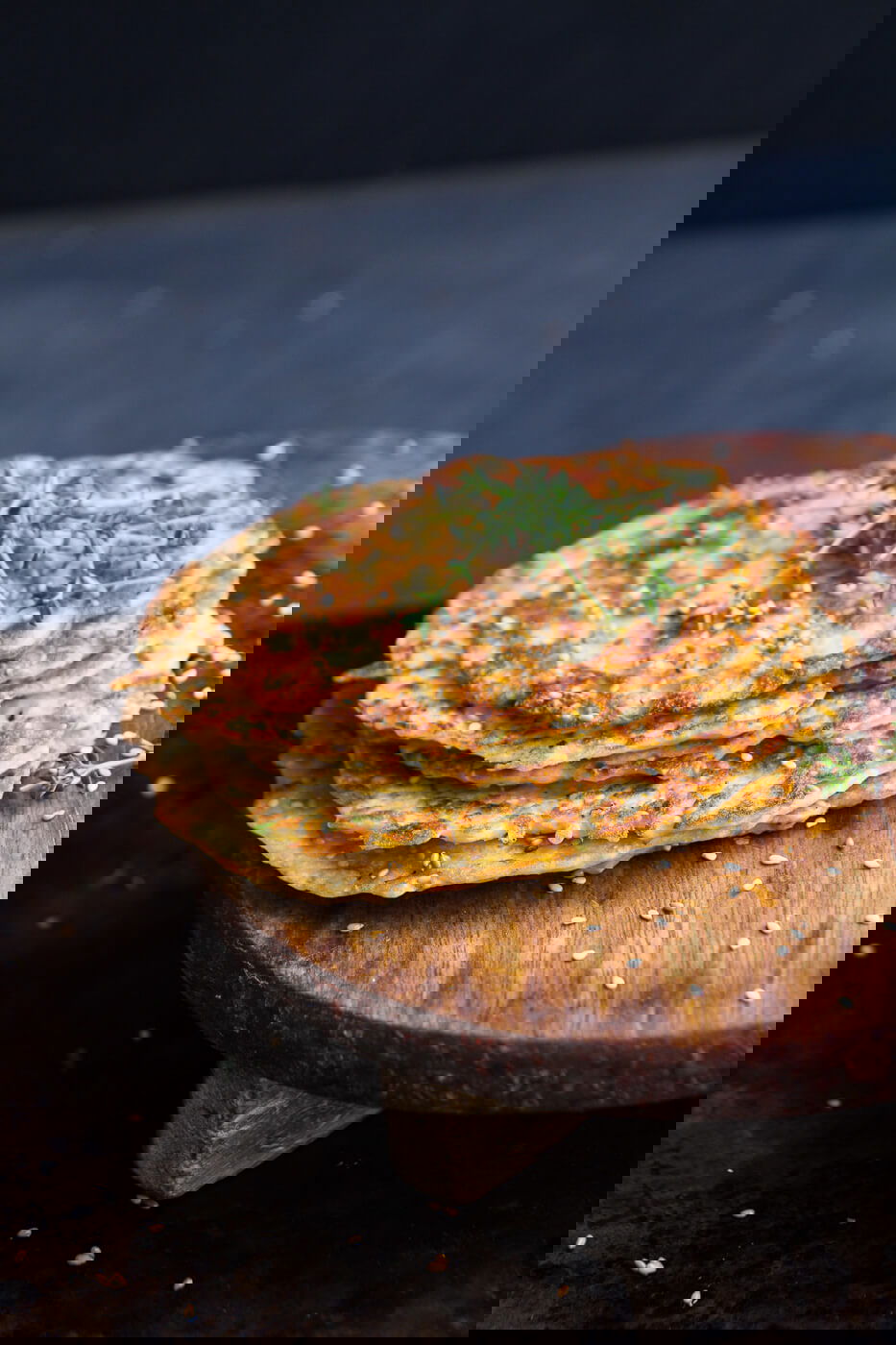 Savory Zucchini Pancakes by Indiaphile.info