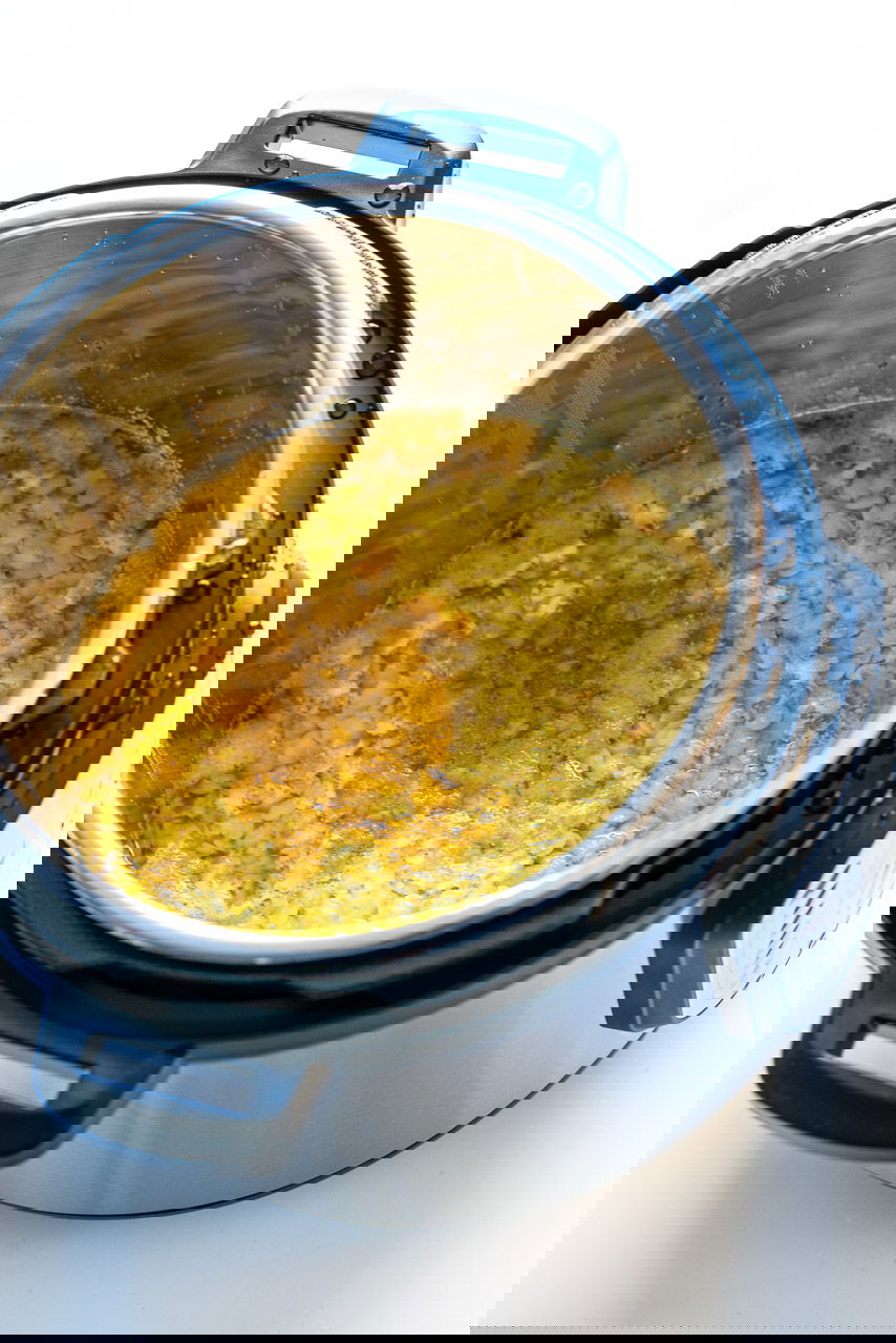Cooked Lachko Dal in an Instant Pot