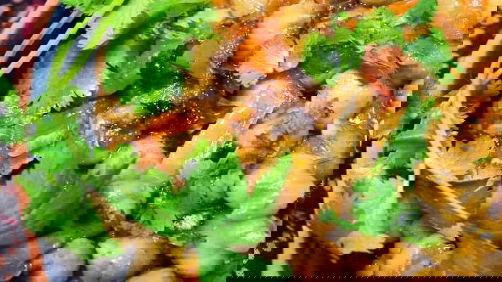 A bowl of chana masala