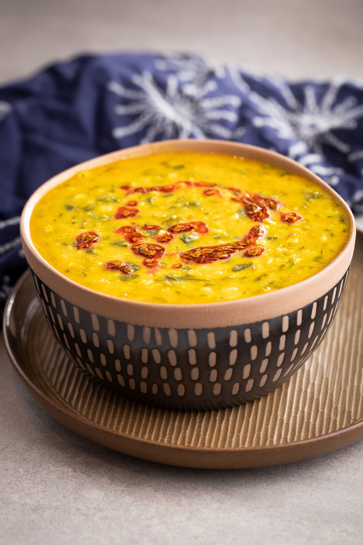 Bowl of dal saag