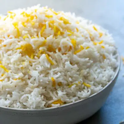 Bowl of basmati rice
