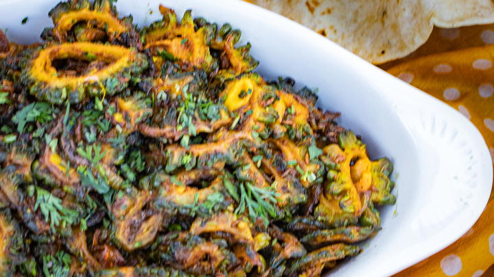 Karela nu Shaak (Bitter Gourd Curry)
