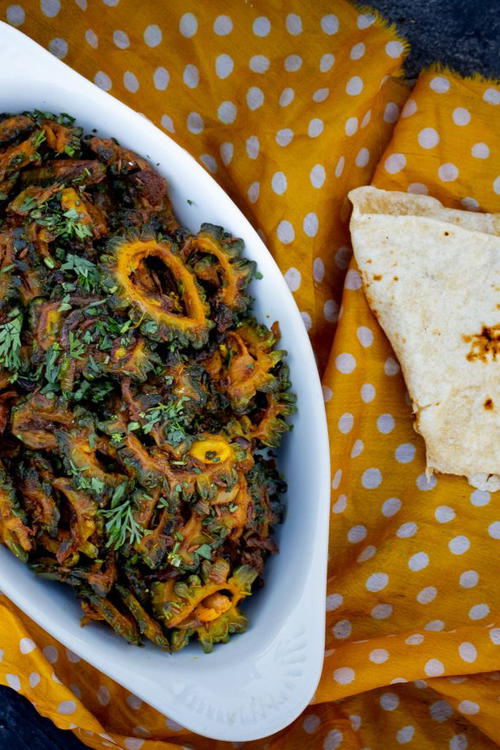 Karela nu shaak (Bitter Melon Curry)