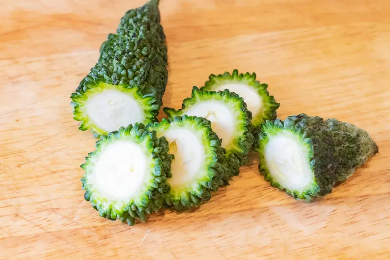 Slices of karela