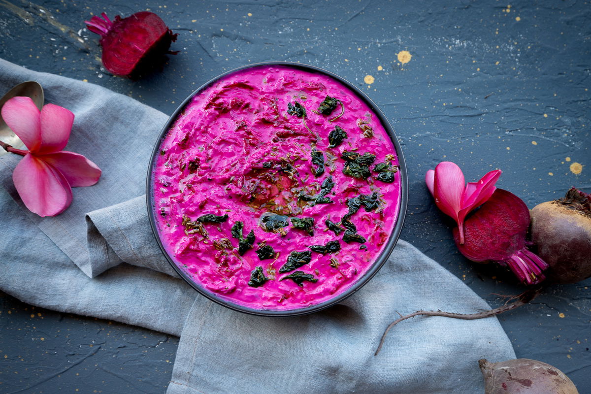 Beet Raita