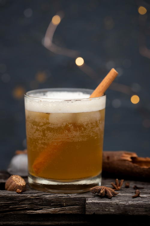 Chai Bourbon Fizz