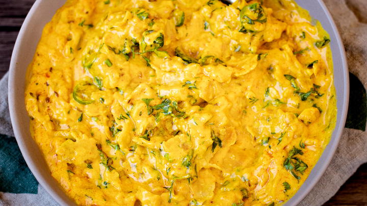 Bowl of vagharali rotli