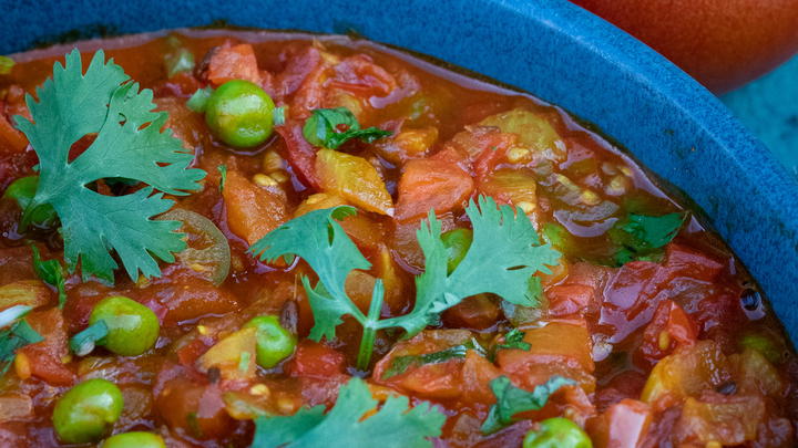 Bowl of tomato chutney