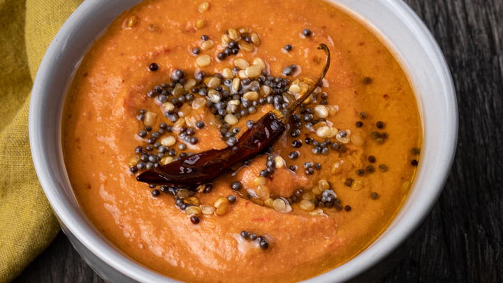 Bowl of tomato chutney