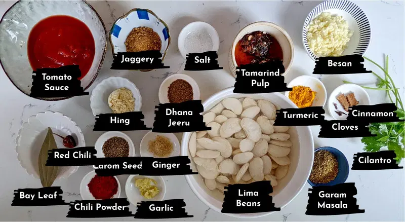 Val nu shaak ingredients