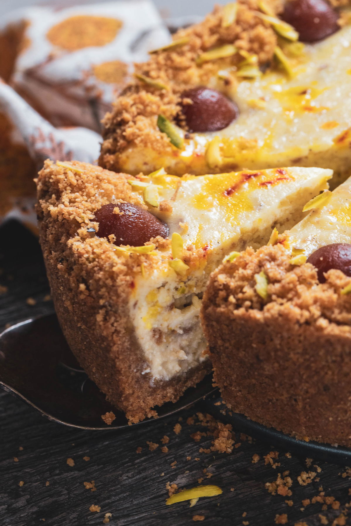 Gulab jamun cheesecake