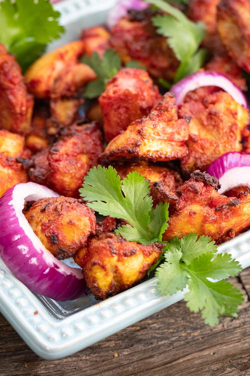Air Fryer Chicken Tikka Bites