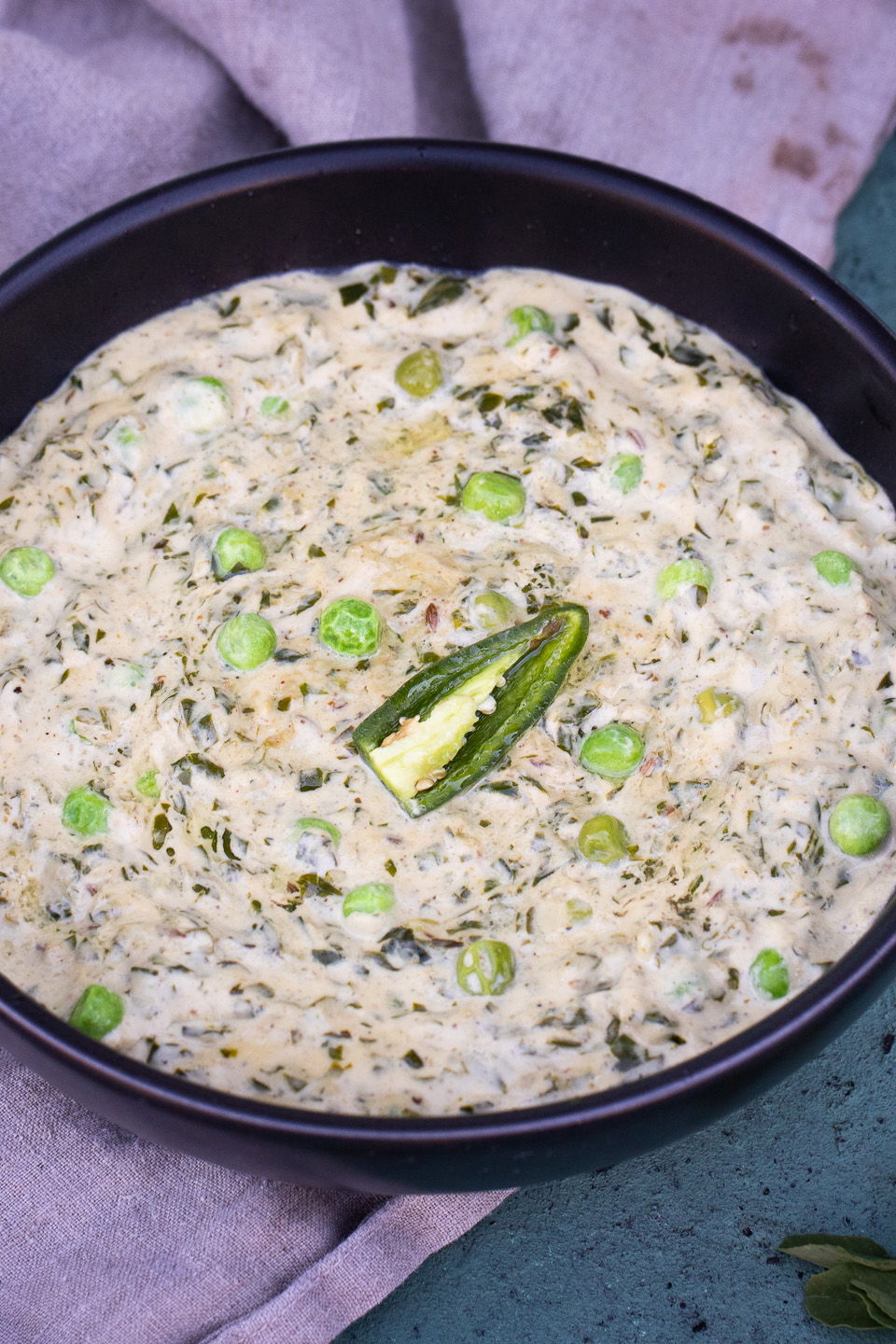 Methi Matar Malai | Fenugreek and Peas Cream Curry