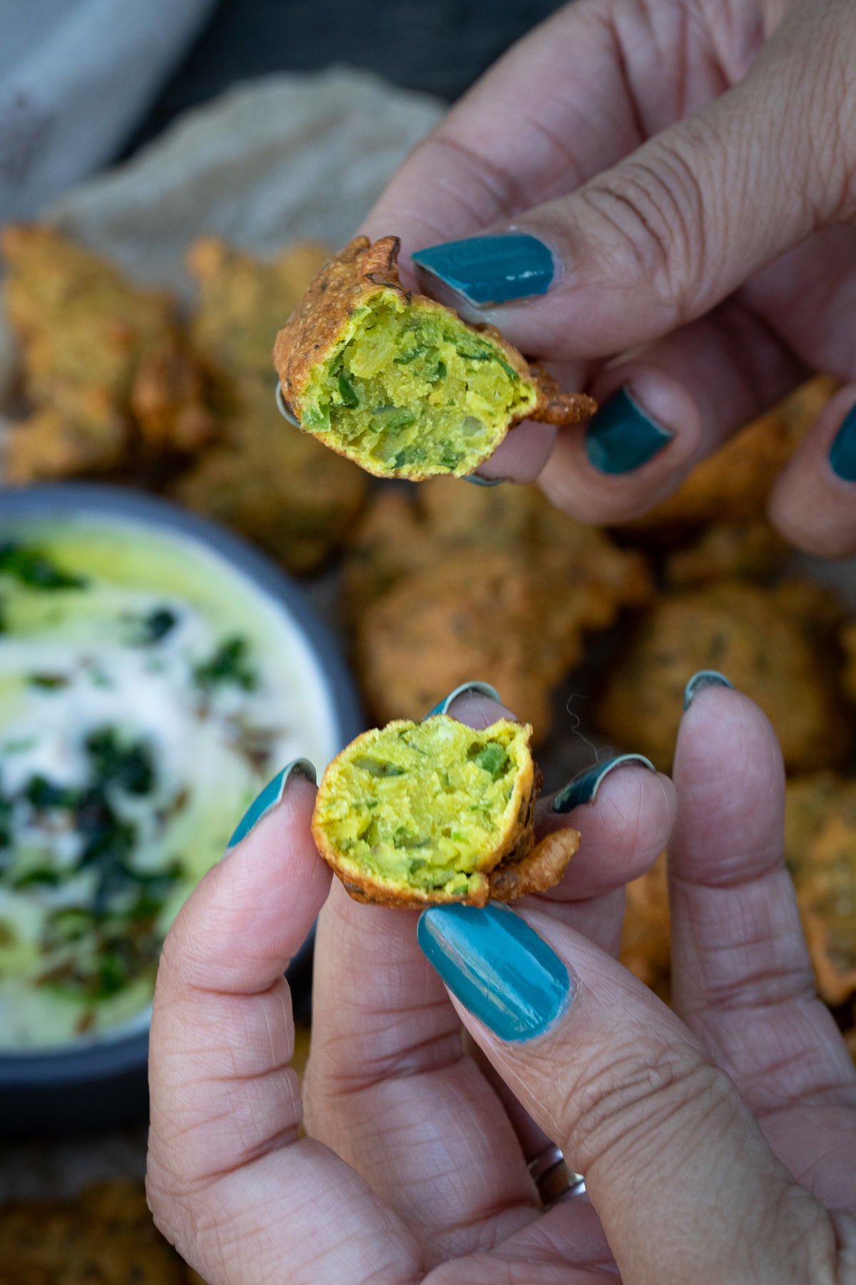 The insides of a methi na gota