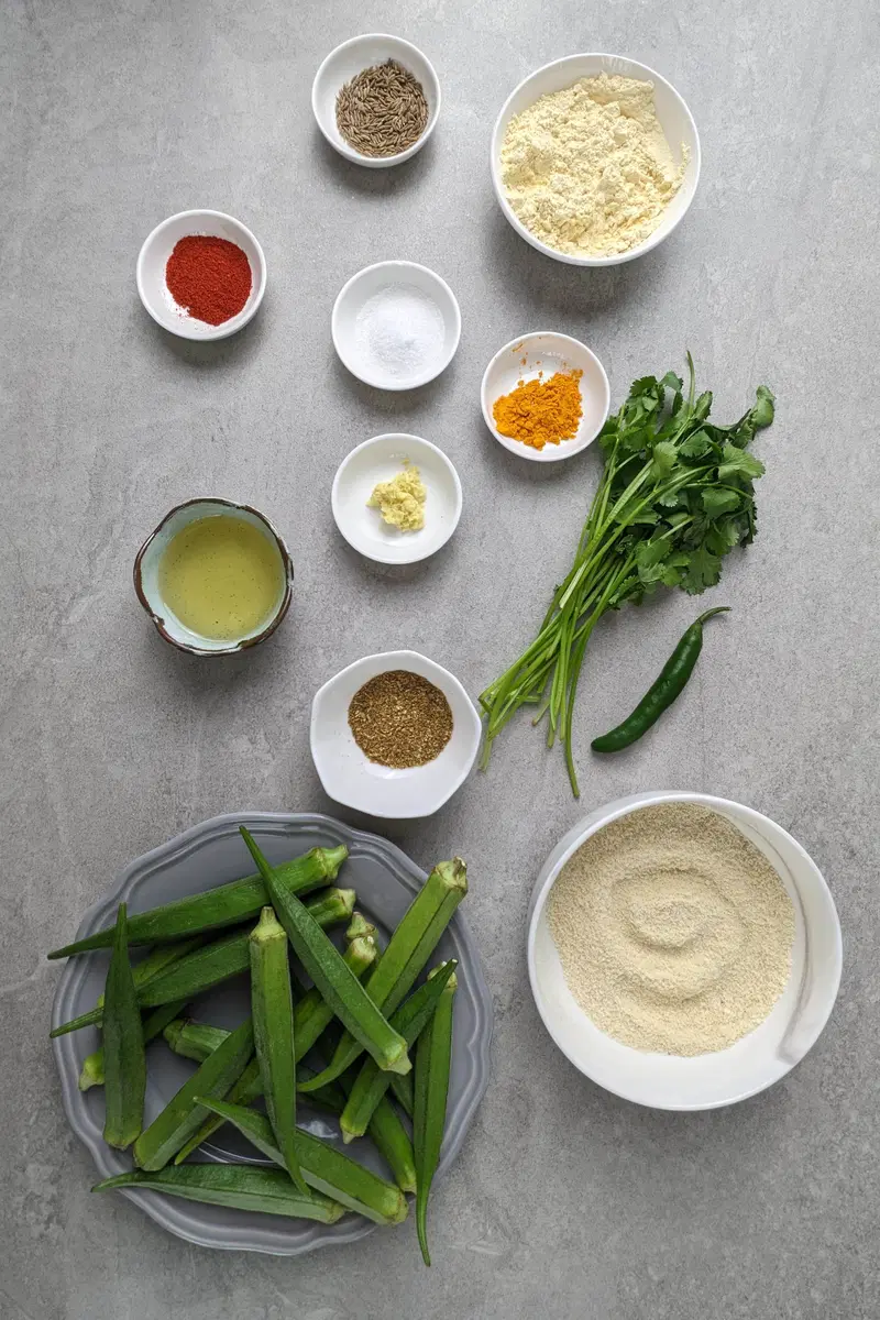 Ingredients for bharwa bhinda